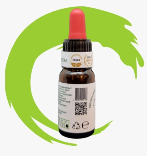 Kenoil CBD / Széles Spektrumú 10% CBD-ben Gazdag Kender Kivonat MTC Olajban Narancs ízzel