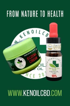 Kenoil Hemp / Premium Full Spectrum 15% Hemp Rich Hemp Oil + Kenoil Hemp Ezcema Cream With Hemp / 30g