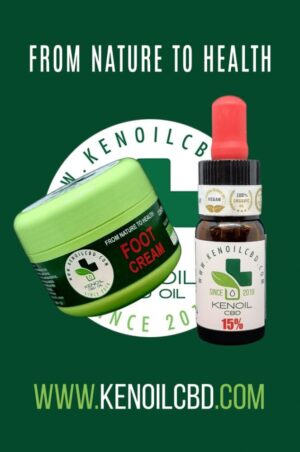 Kenoil Hemp / Premium Full Spectrum 15% Hemp Rich Hemp Oil + Kenoil Hemp Foot Cream With Hemp / 30g
