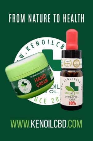 Kenoil Hemp / Premium Full Spectrum 10% Hemp Rich Hemp Oil + Kenoil Hemp Hand Cream With Hemp / 30g