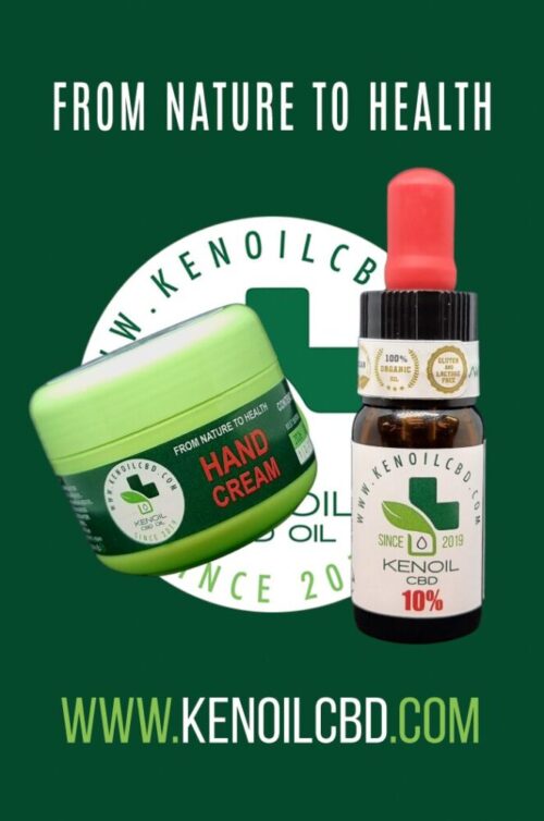 Kenoil Hemp / Premium Full Spectrum 10% Hemp Rich Hemp Oil + Kenoil Hemp Hand Cream With Hemp / 30g