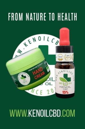 Kenoil Hemp / Premium Full Spectrum 15% Hemp Rich Hemp Oil + Kenoil Hemp Hand Cream With Hemp / 30g